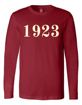 Kansas City Alumni 1923 Long Sleeve T-Shirt - Crimson