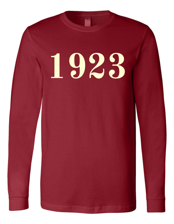 Kansas City Alumni 1923 Long Sleeve T-Shirt - Crimson