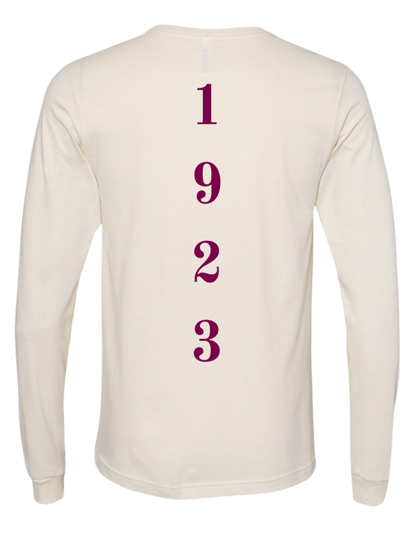 Kansas City Alumni Logo Long Sleeve T-Shirt - Cream