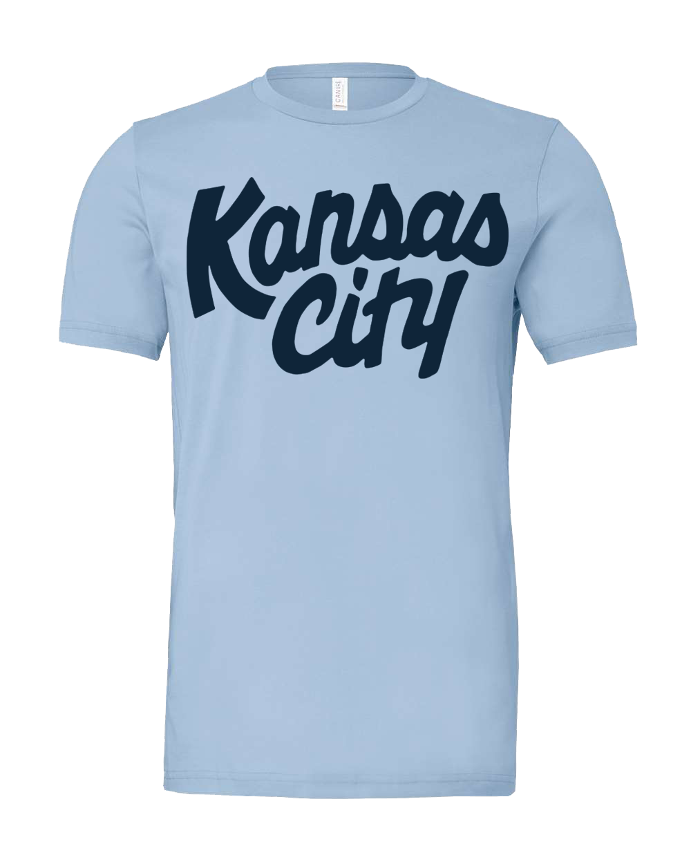 Kansas City Script Tee - Blue - Carly ...