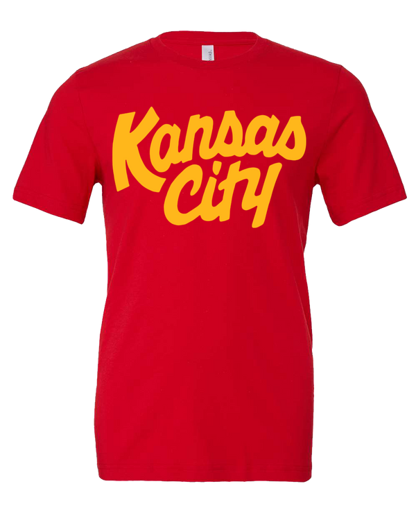 Kansas City Script Kingdom T-Shirt - Red