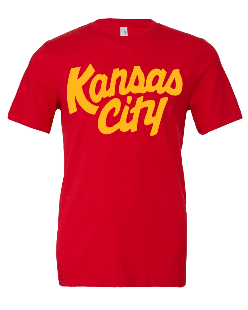 Kansas City Script Kingdom T-Shirt - Red
