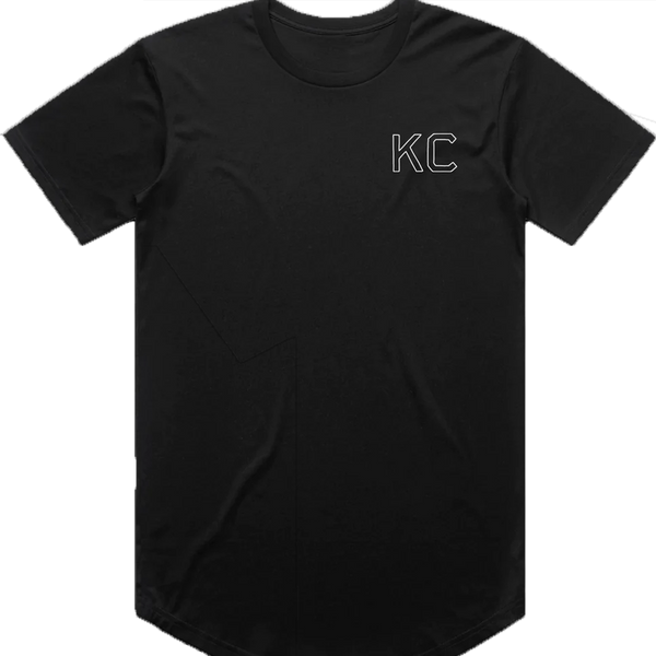 Born and Raised Curved Hem T-Shirt - Black – KCK Legends