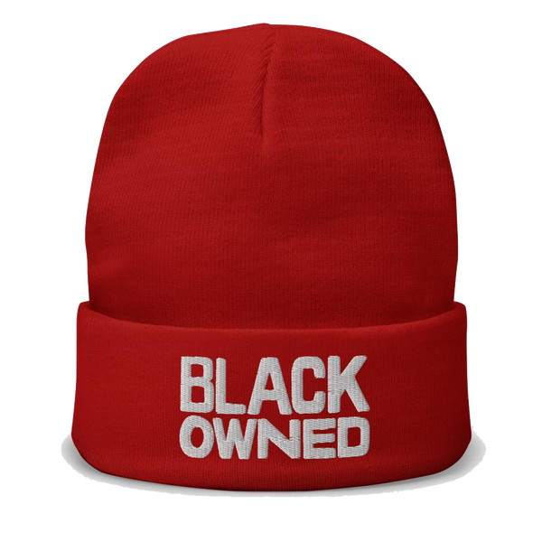 Black Owned - Beanie - Red