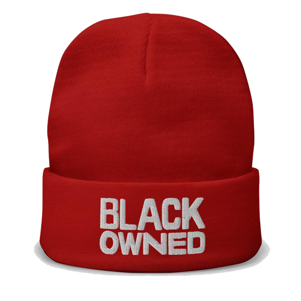 Black Owned - Beanie - Red – KCK Legends